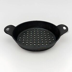 🔥 Cast Iron 8" Grilling Basket w/ Dual Handles – Seasoned & Ready to Use 🔥